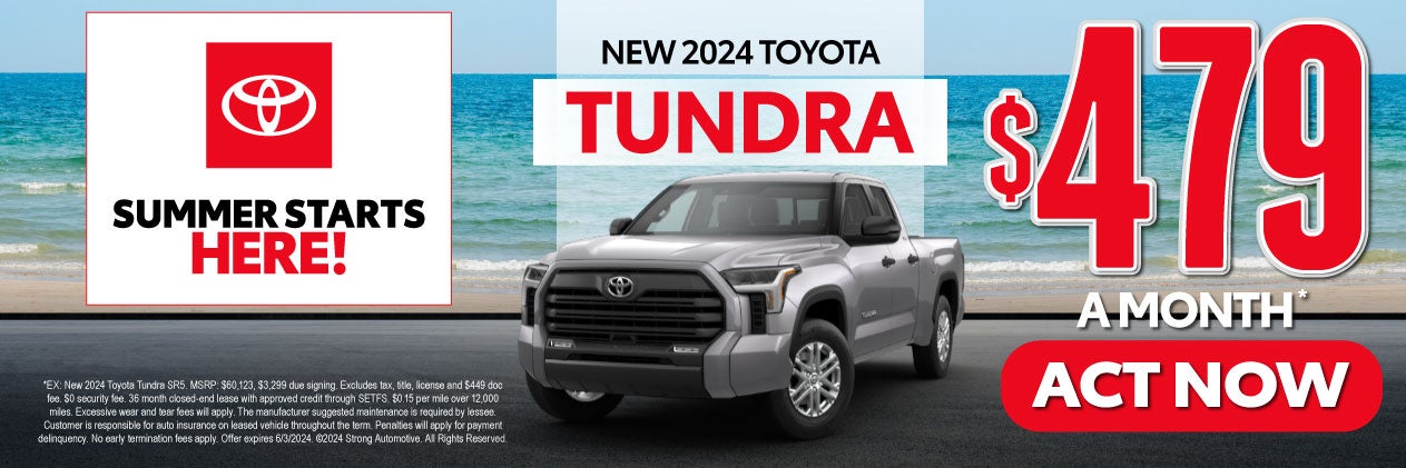New 2024 Toyota Tundra - $479/month* - Act Now