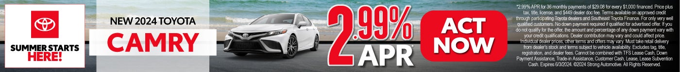 New 2024 Toyota Camry - 2.99% APR* - Act Now